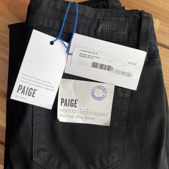NWT Paige Verdugo Mid Rise Ultra Skinny Jeans size 26 - Picture 4 of 9